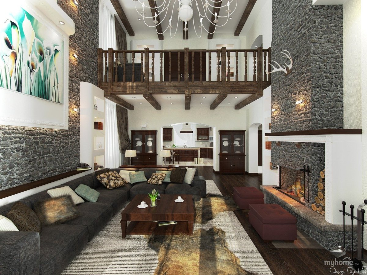 Зал с вторым светом в Восточном стиле