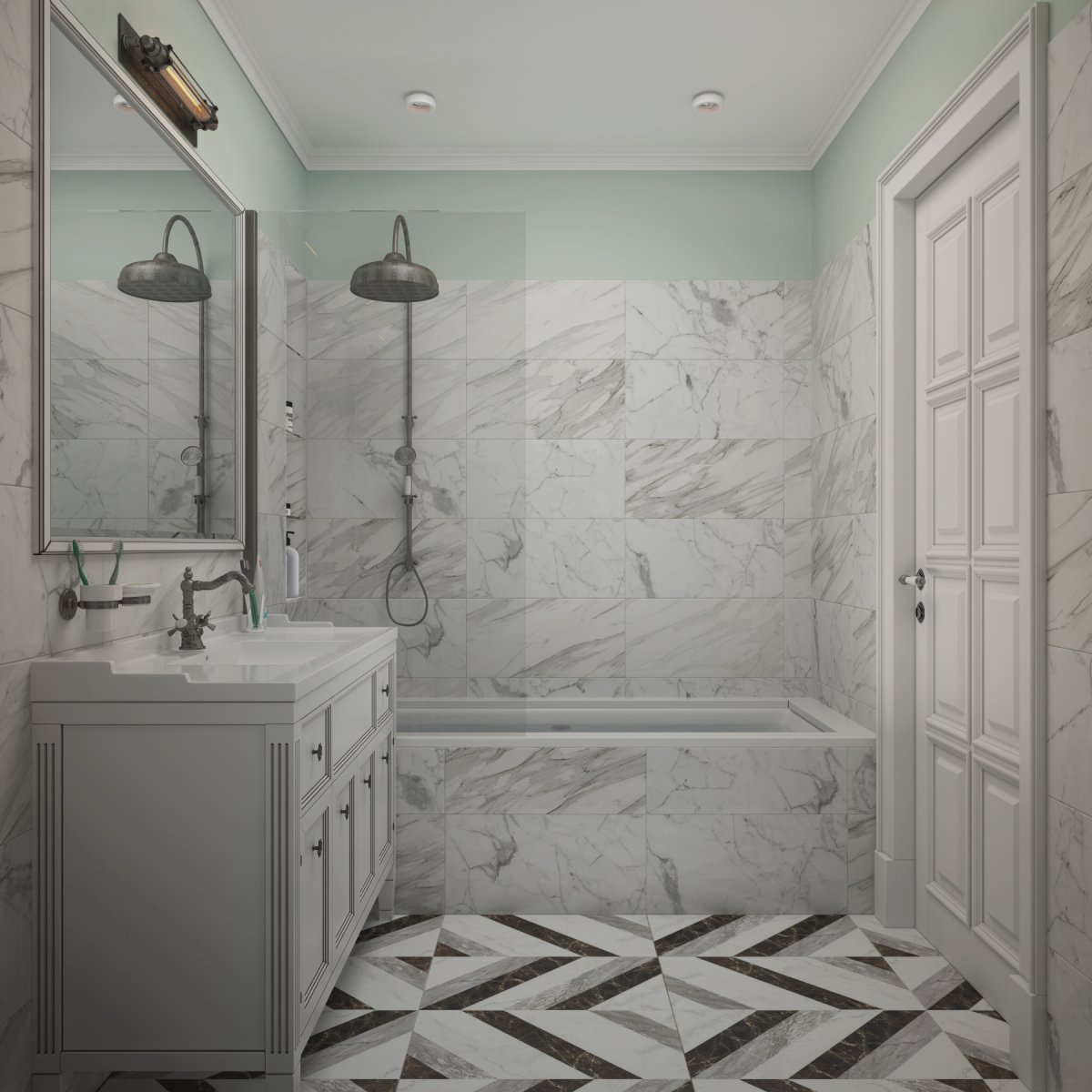 Ванна Неоклассика мрамор