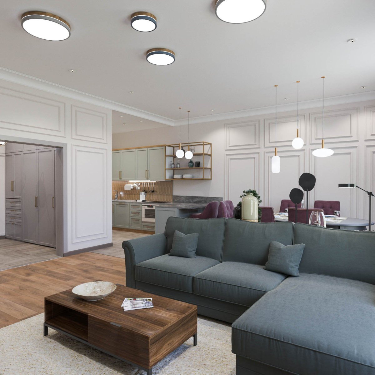 Освещение в гостиной