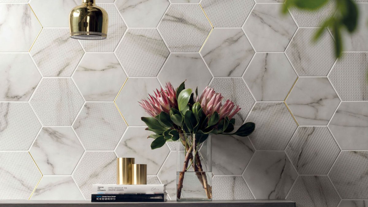 Плитка marca Corona motif Calacatta