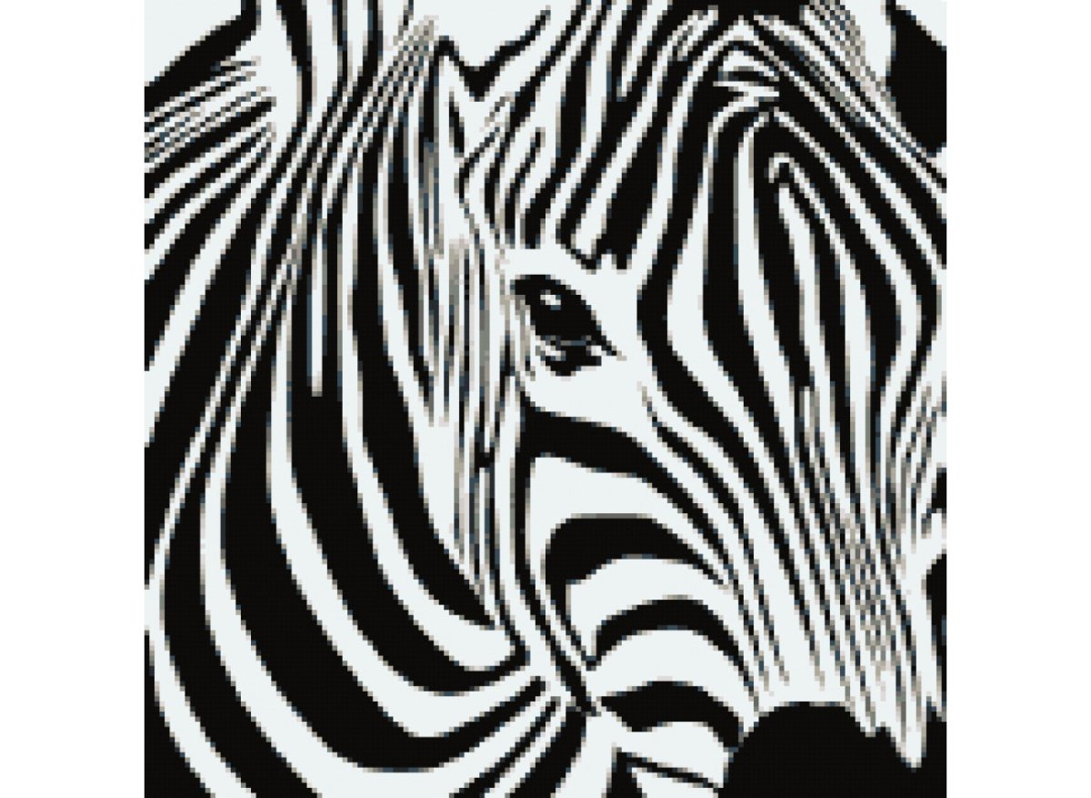 Трафарет зебры для рисования