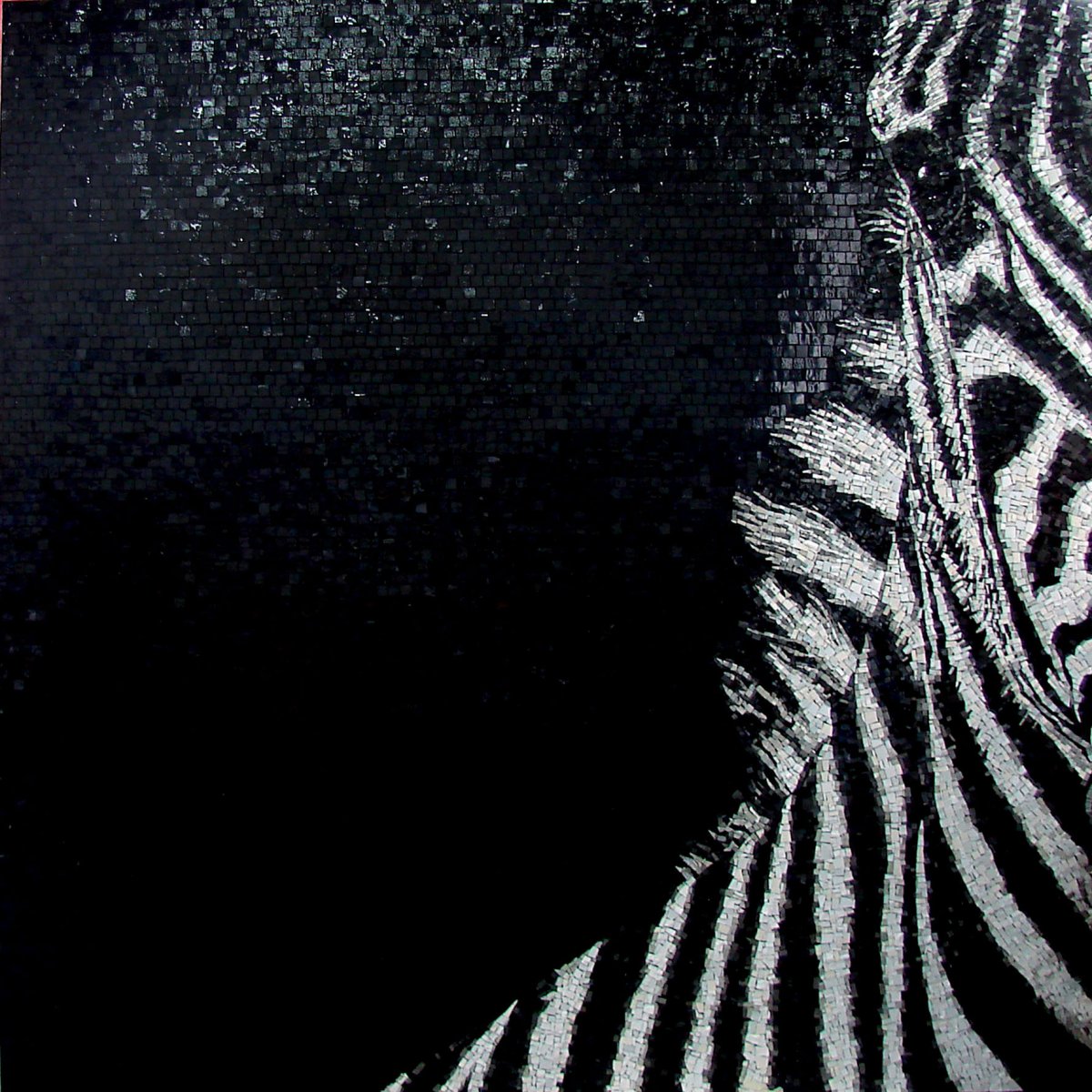 Плитка черная Зебра