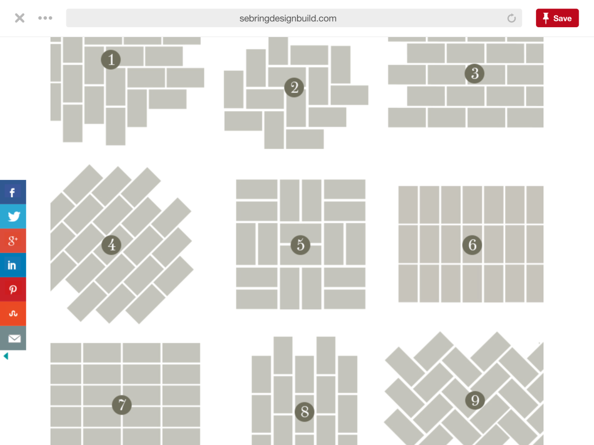 Раскладка плитки 10 GCR G KL 0005-1