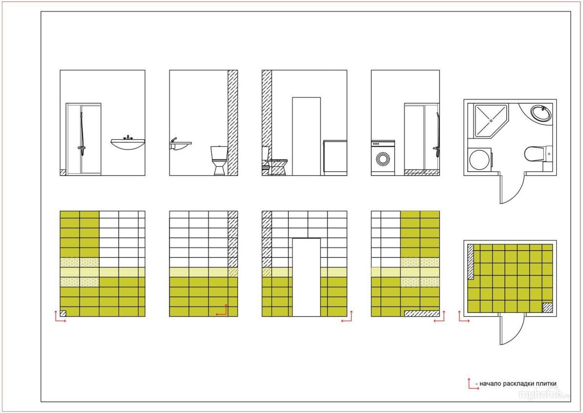 Как правильно сделать раскладку плитки