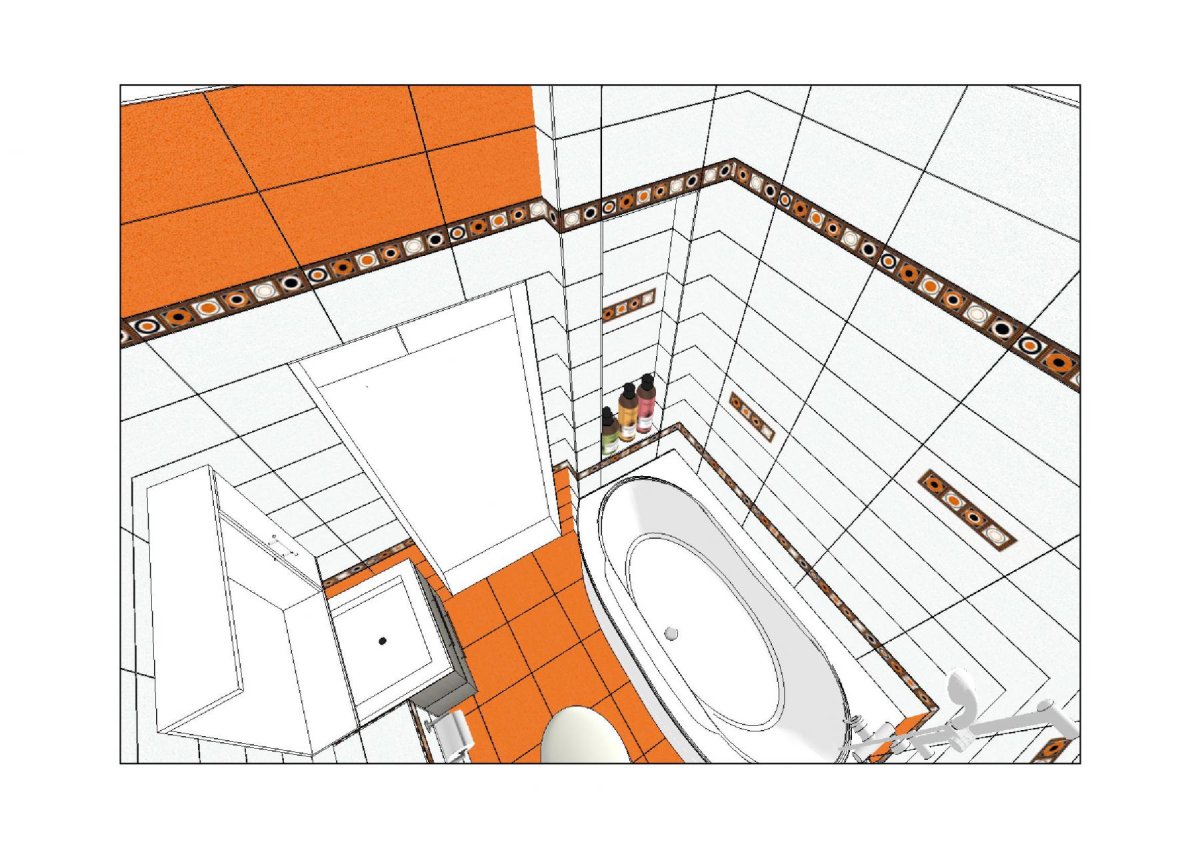 Эскиз раскладки плитки