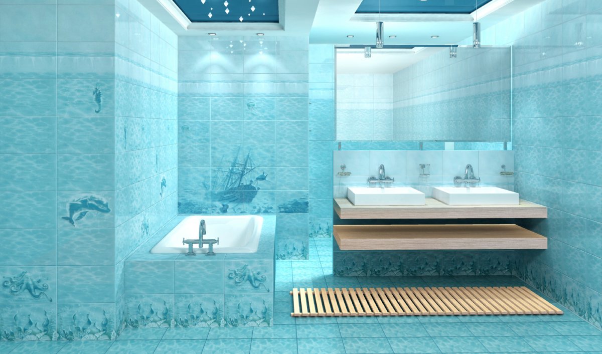 Плитка береза керпмика лазуоь