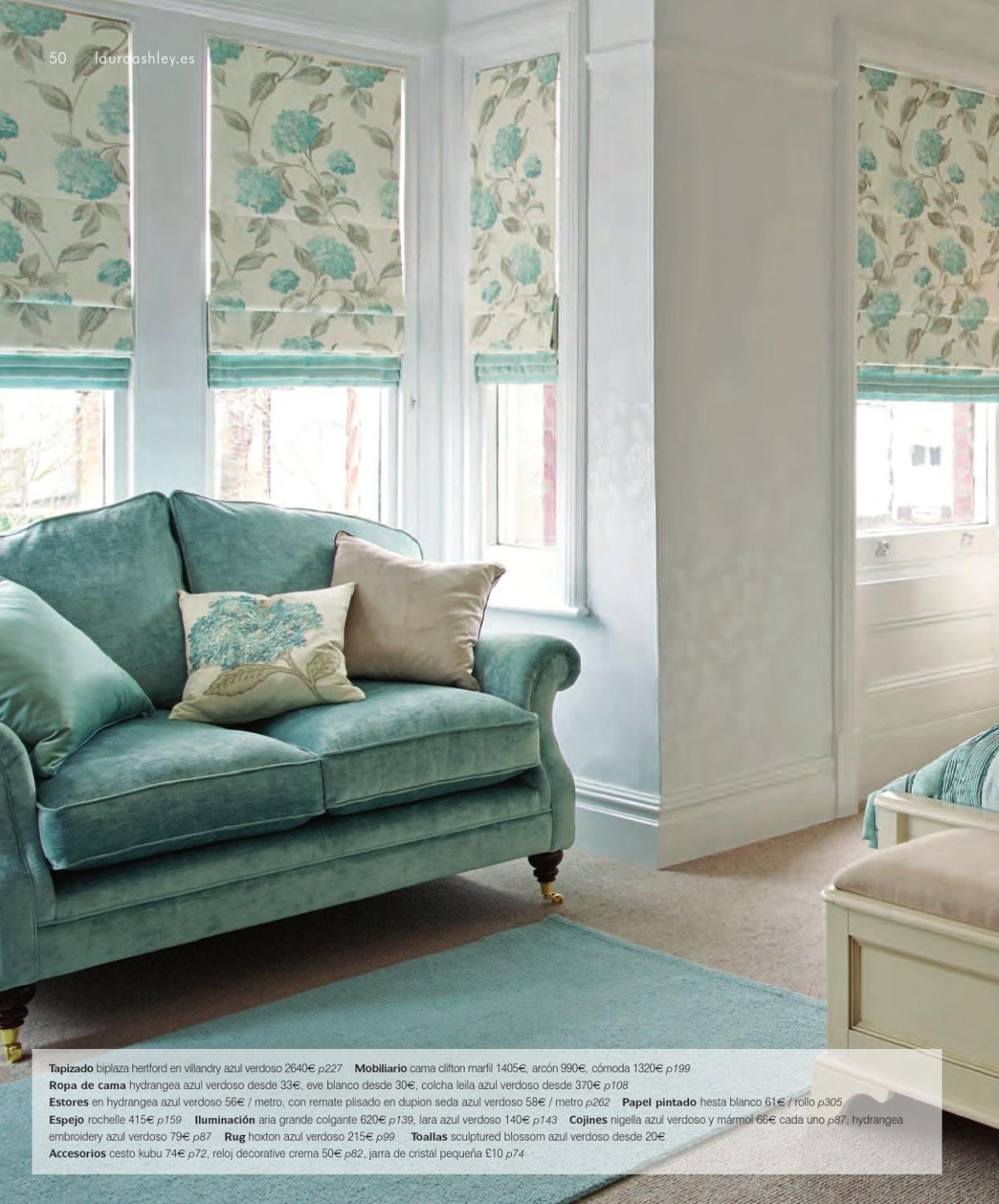 Лаура Эшли голубые гортензии