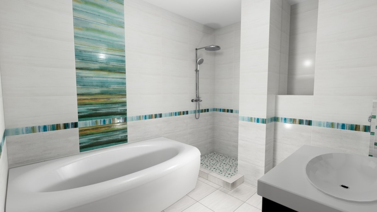 Новус бирюзовый 30*60 Березакерамика