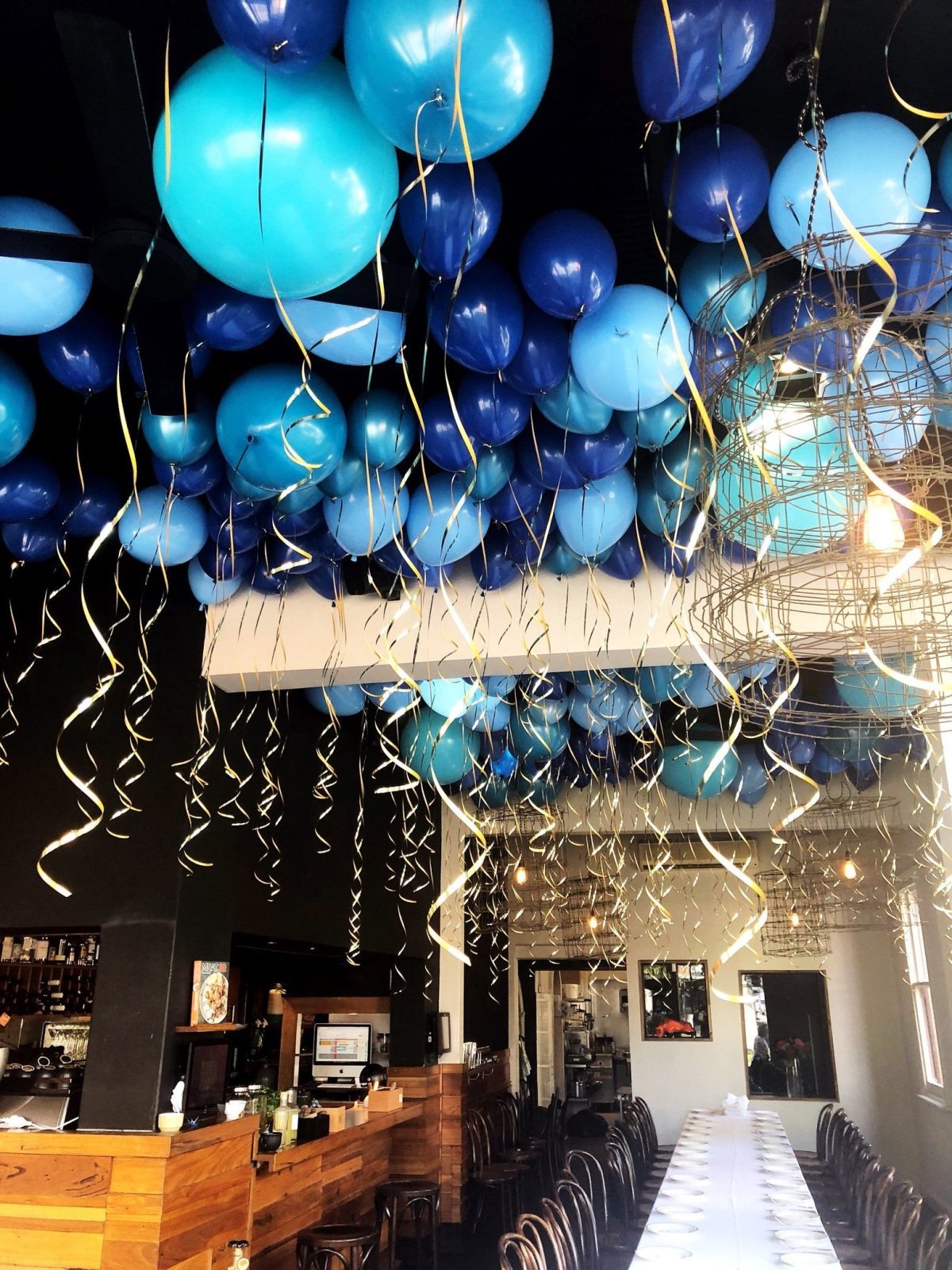 Шарики на потолке