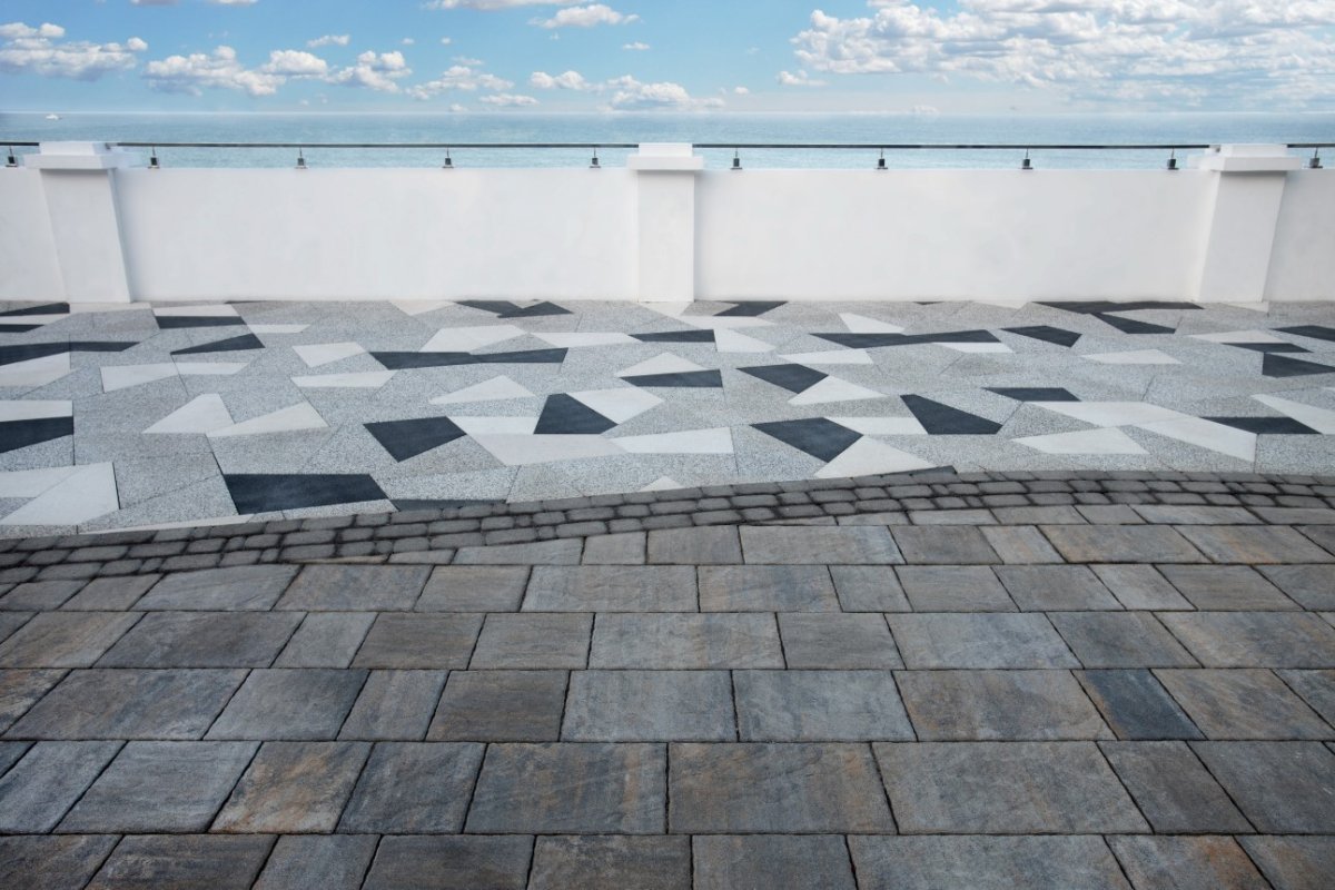 Треугольная тротуарная плитка