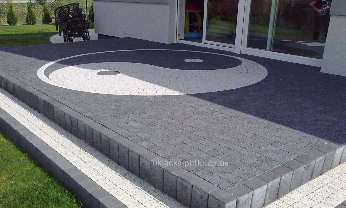 Тротуарная плитка Инь Ян