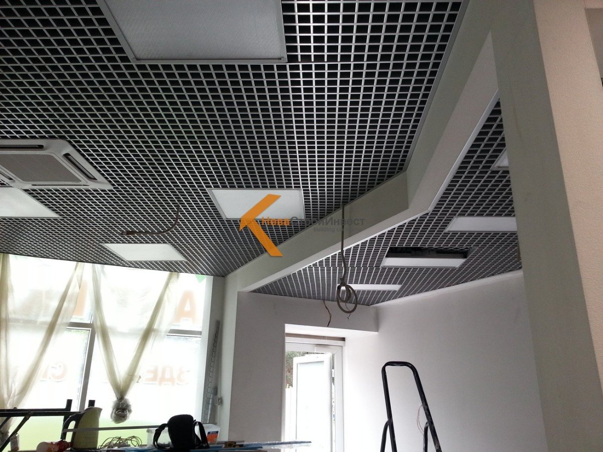 Потолок Грильято лофт офис