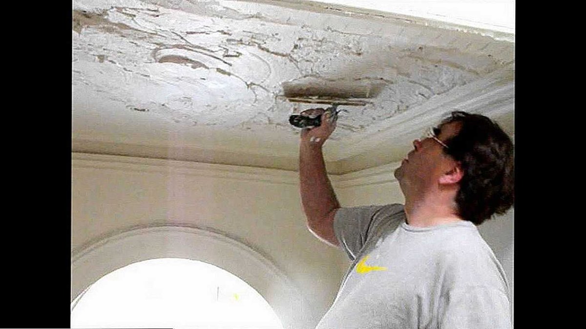 Декоративная шпаклевка потолка