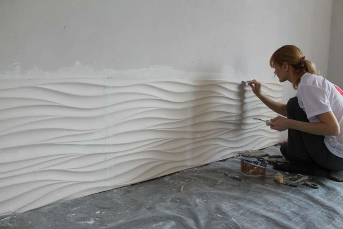 Декоративная штукатурка волна