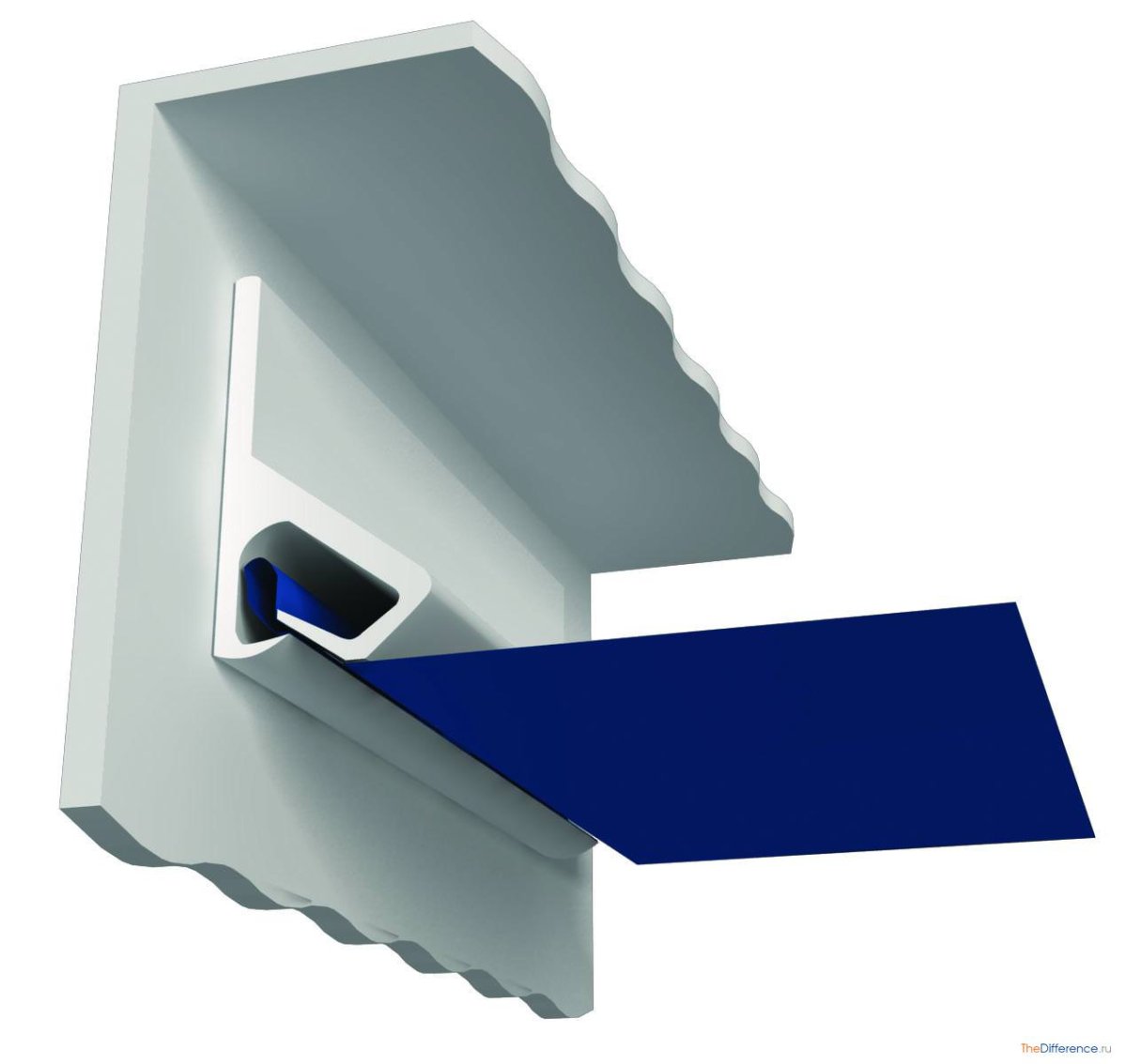 Гарпунная система крепления натяжных