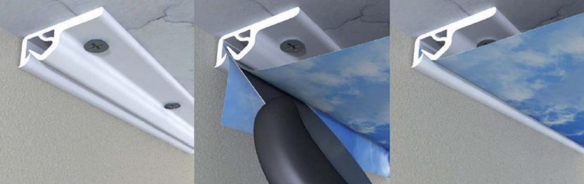 Профиль Клипсо для натяжных потолков