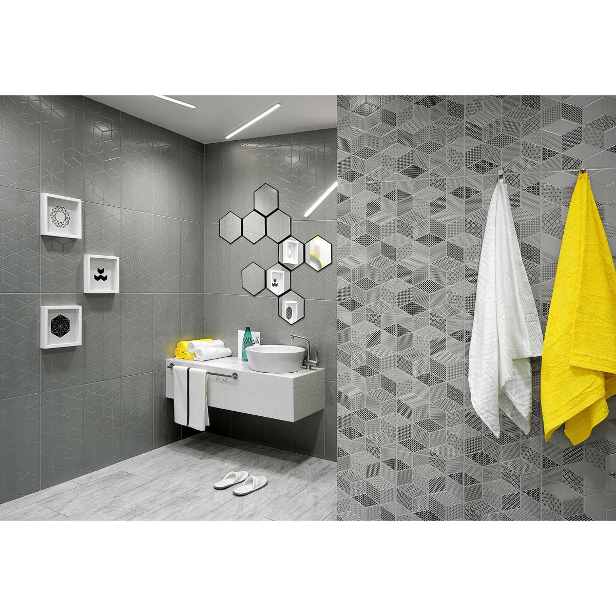 Плитка настенная Керамин тренд белая 7c