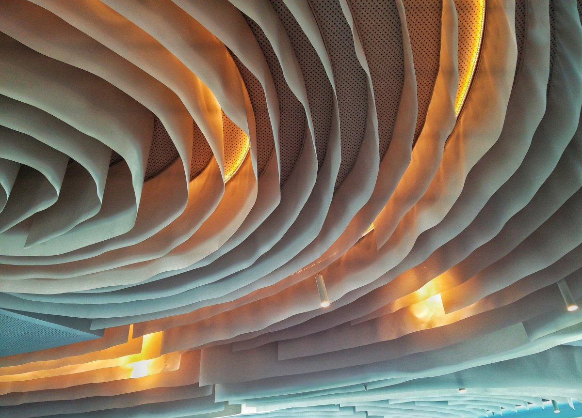 Потолок из ткани