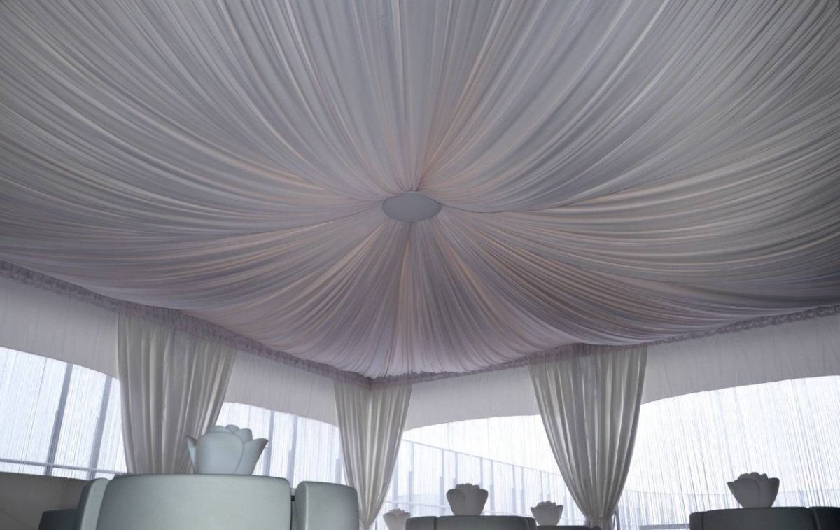 Натяжной потолок из ткани