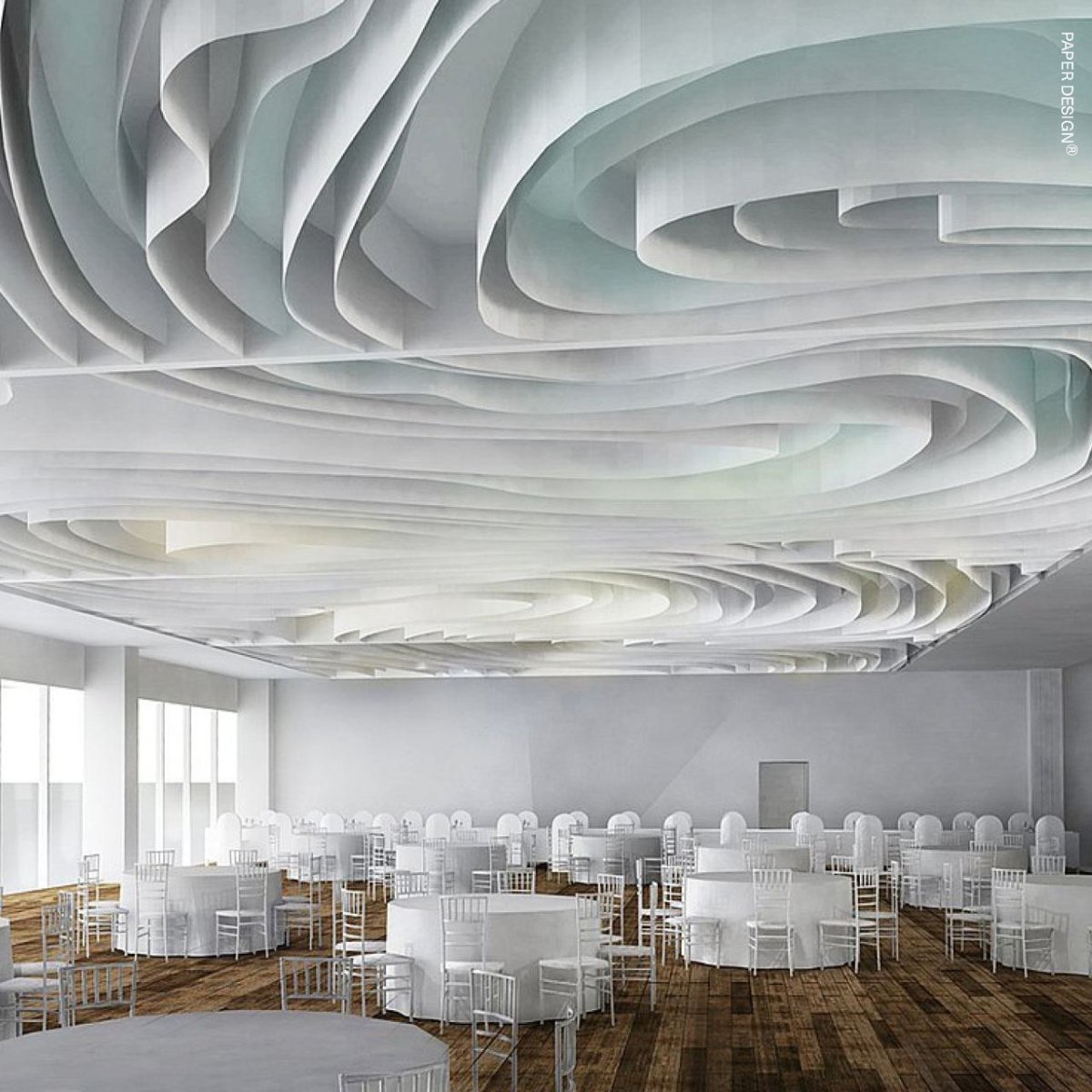 Необычный декор потолка