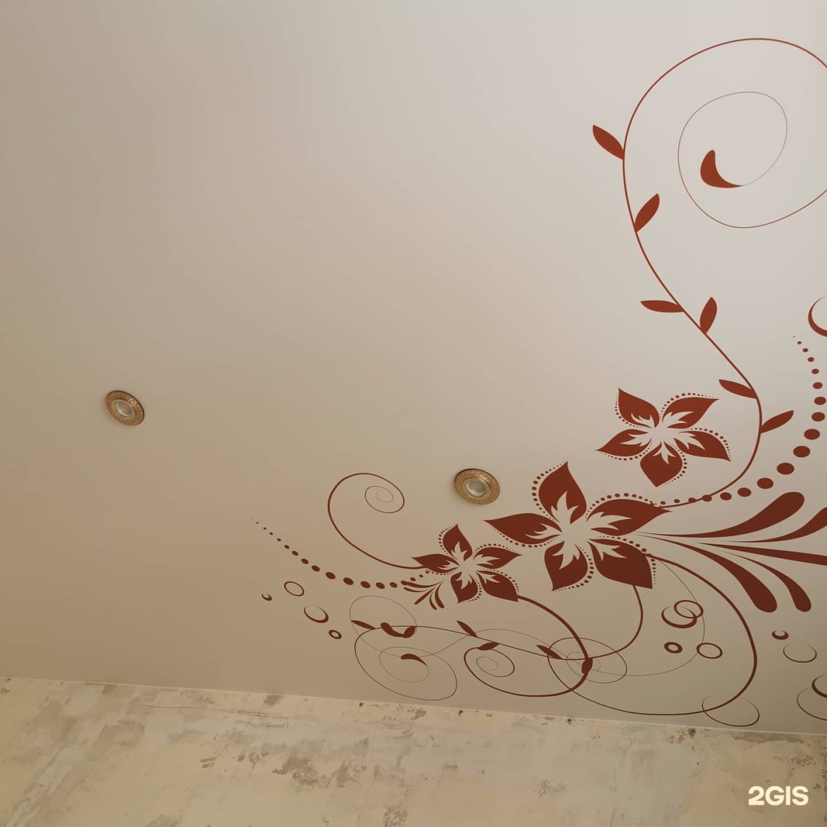 Аппликация на натяжной потолок