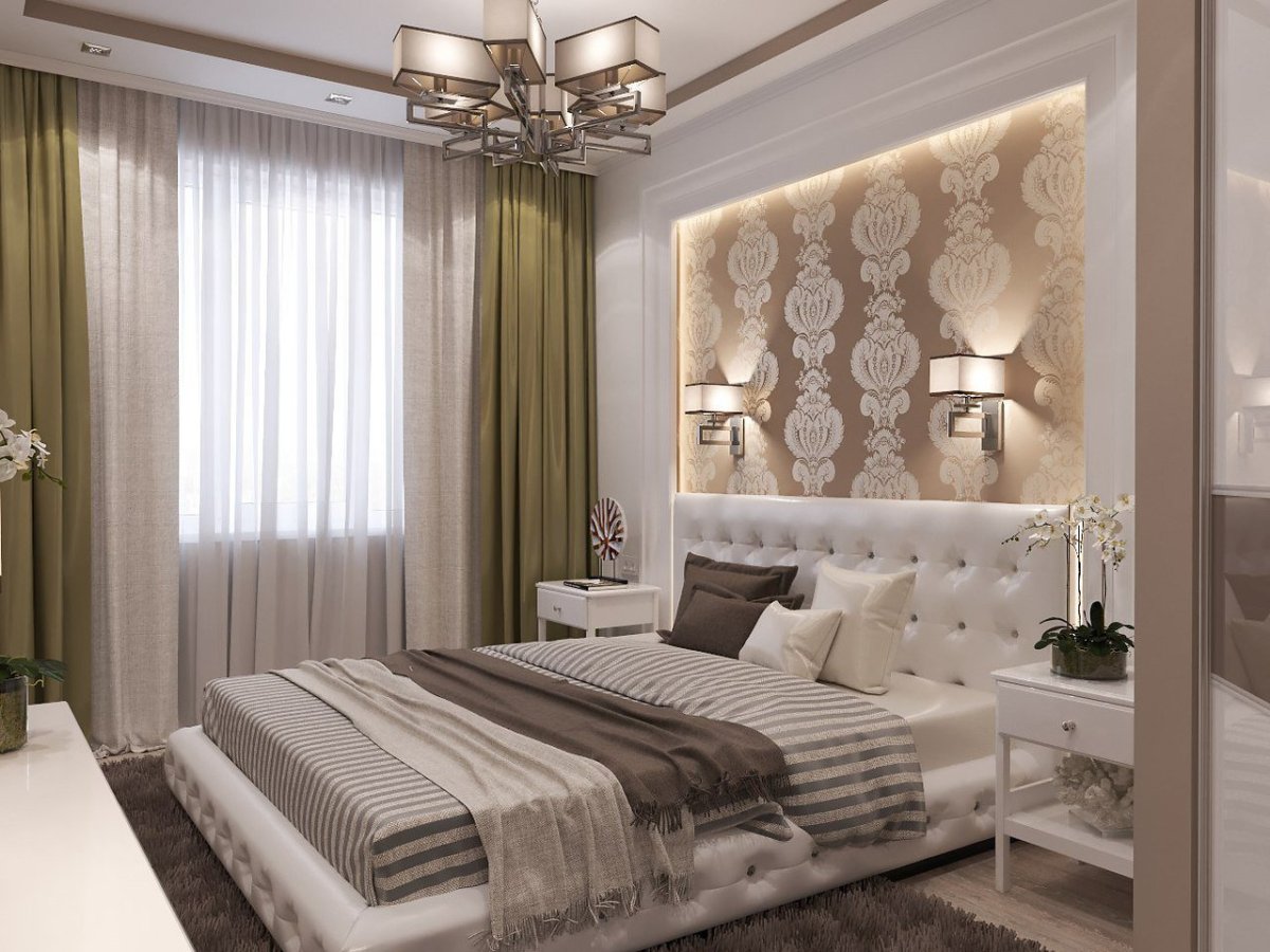 Красивый дизайн проект спальни