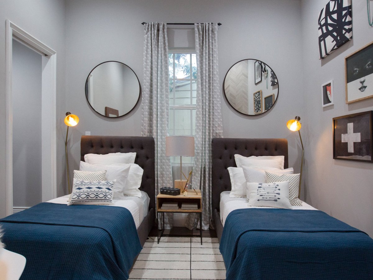 Спальня 2 кровати односпальные