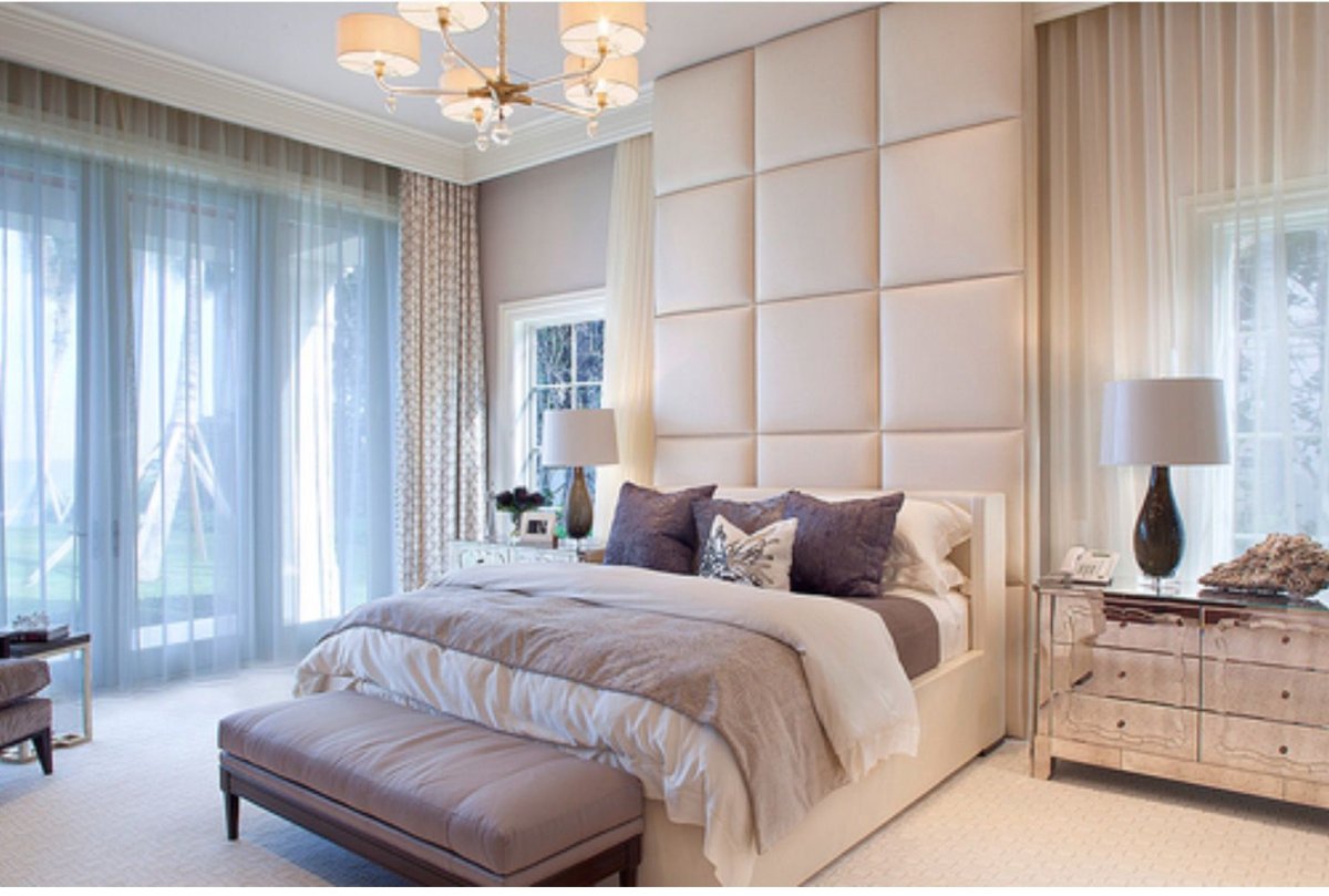 Мягкие панели бежевые