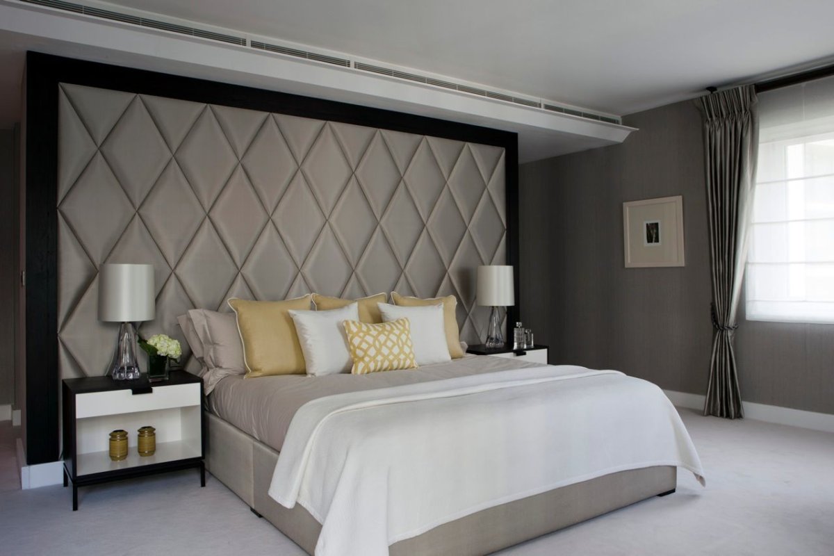 Мягкие стеновые панели с молдингом