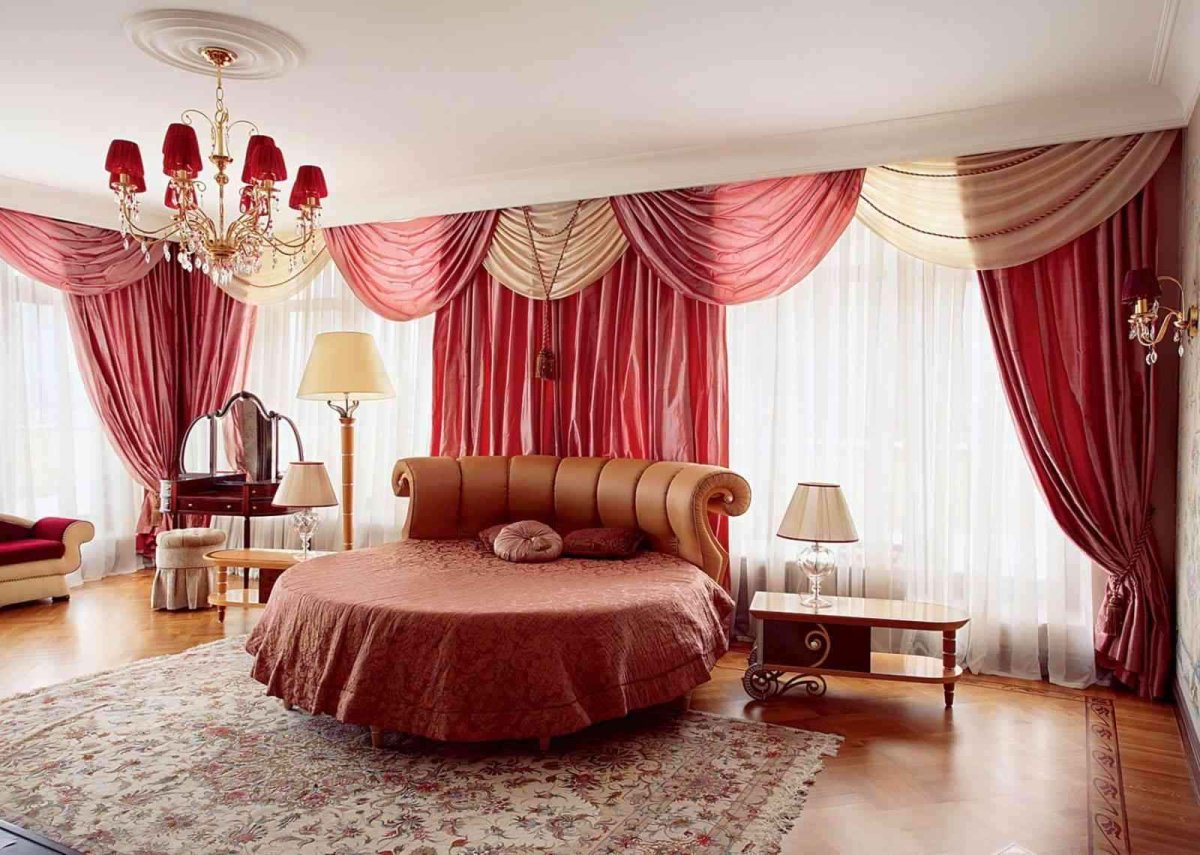 Красивые шторы в спальню