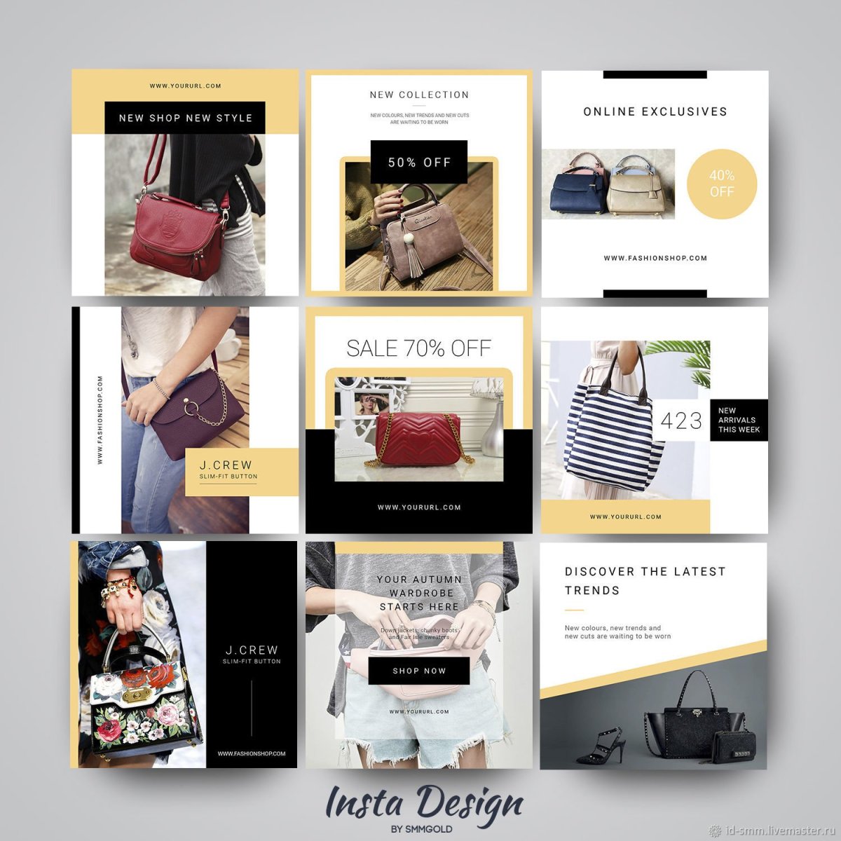 Шаблоны для магазина в инстаграме