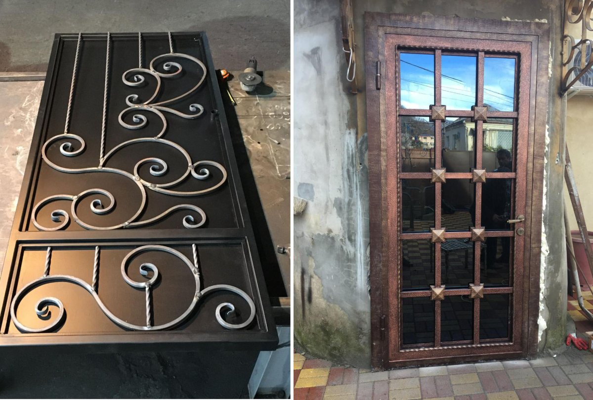 Ковка на двери