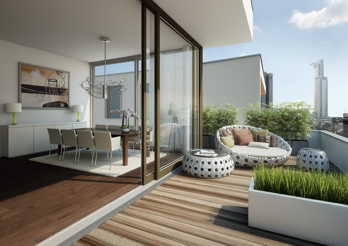 Квартира с большой террасой