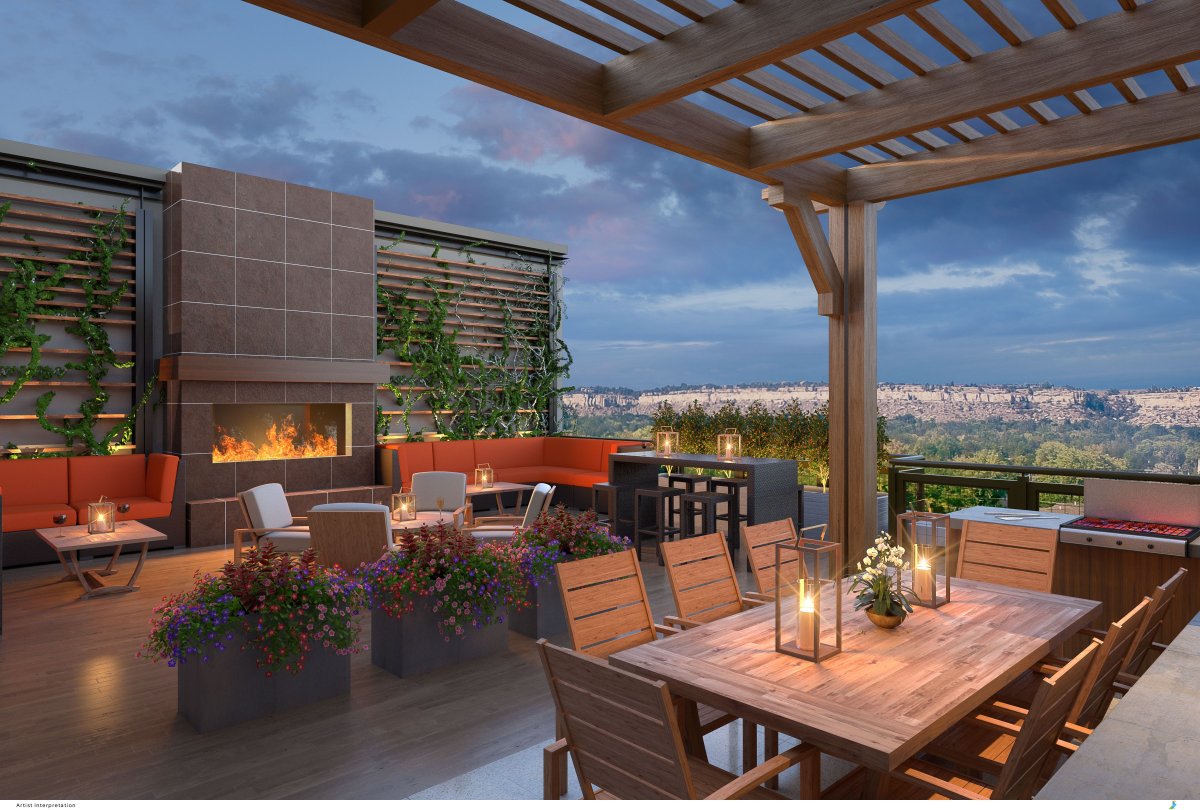 Гриль на террасе квартиры