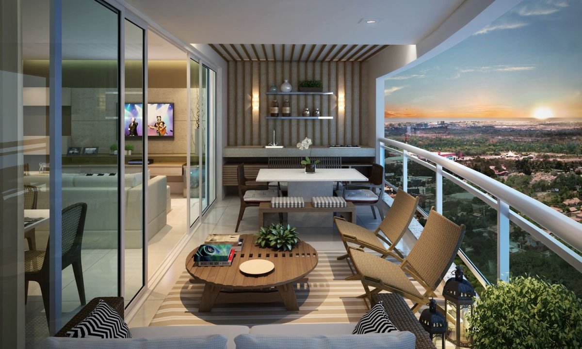 Varanda Gourmet em apartamento