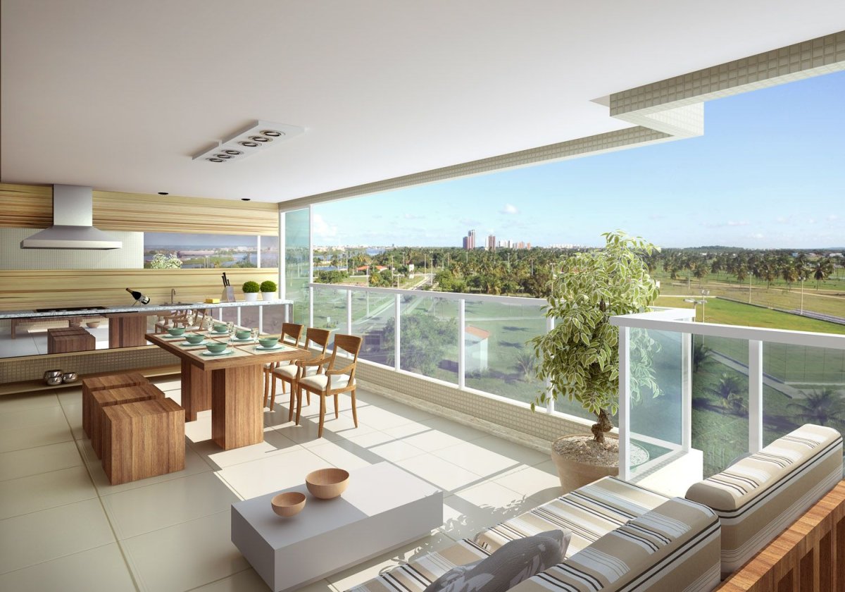 Varanda Gourmet em apartamento