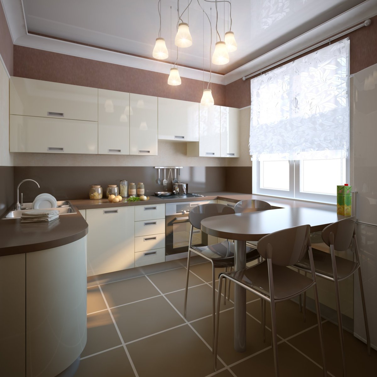 Квадратная кухня