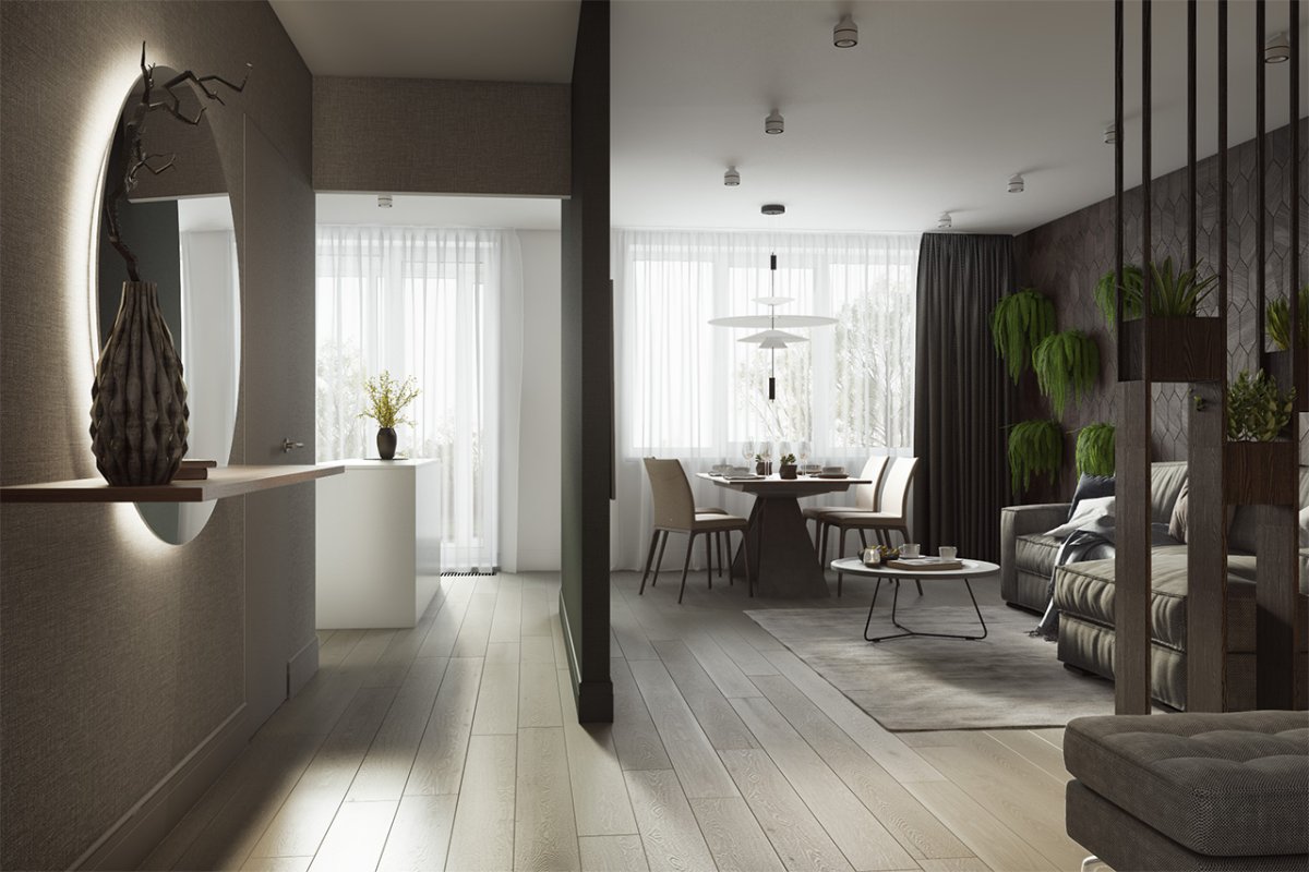 Интерьер с перепланировкой