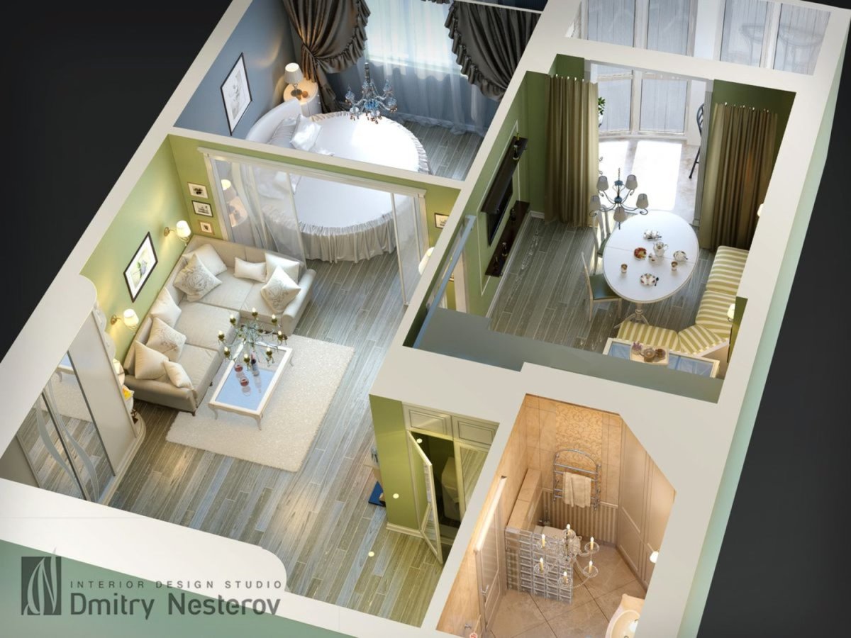 Двухкомнатная квартира из однокомнатной