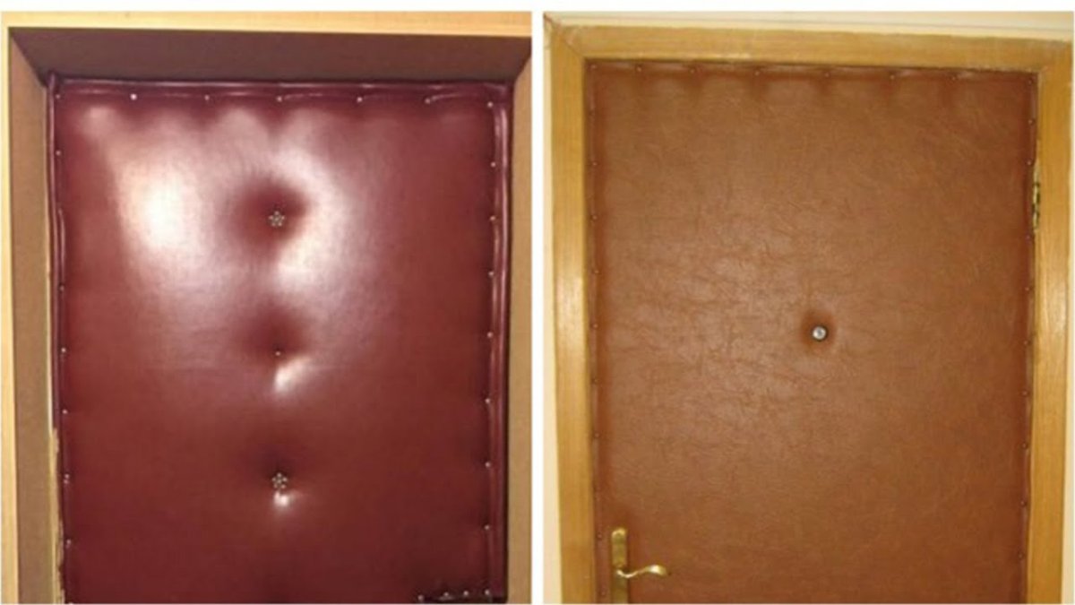 СССР входные двери обивали дерматином?