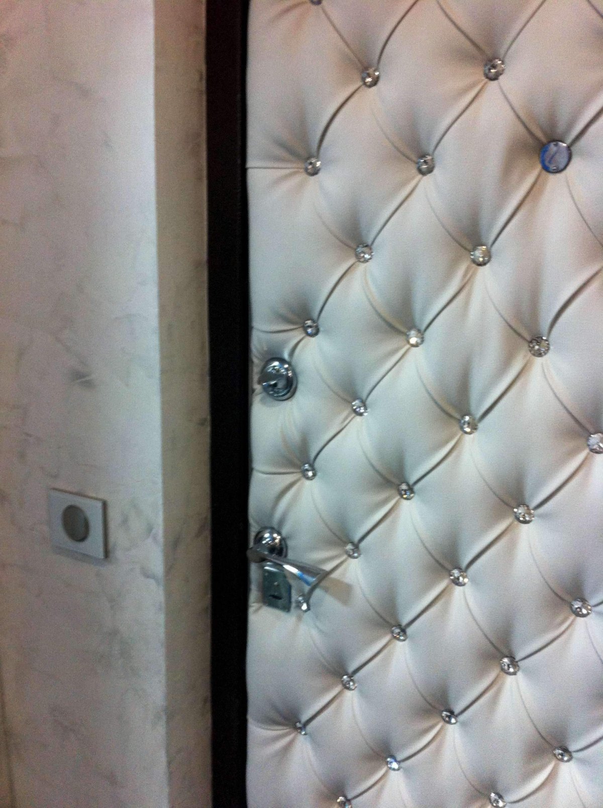 Дверь обитая кожей