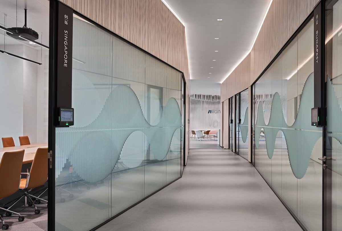 Офис стеклянные перегородки Минимализм