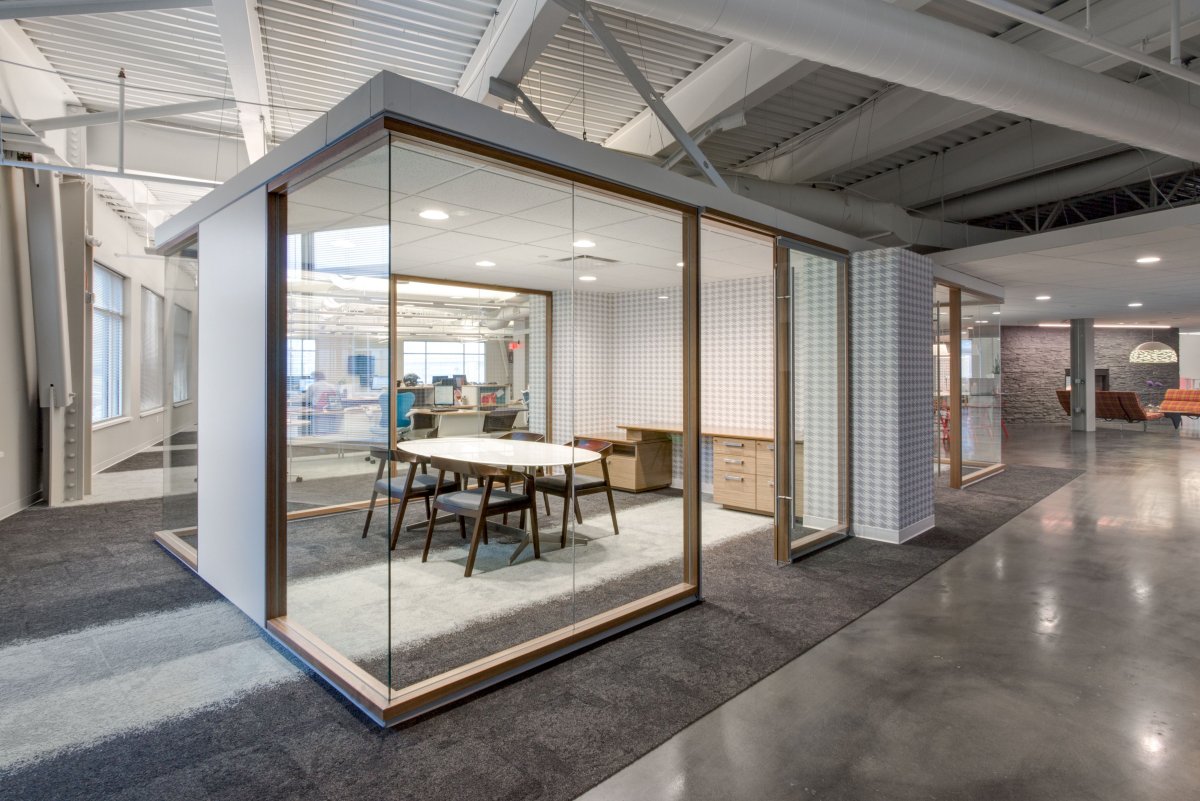 Коворкинг стеклянные перегородки