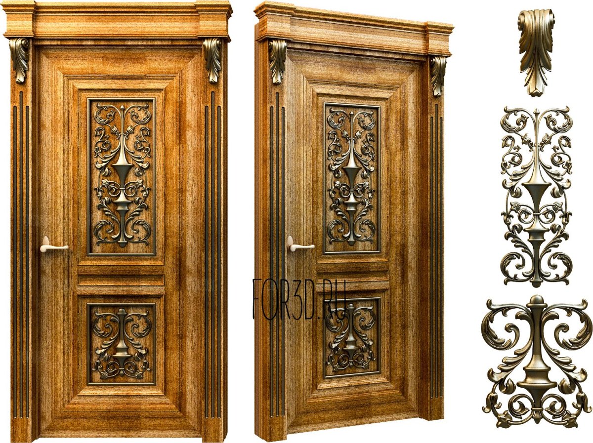 3д модели для ЧПУ двери обналичники