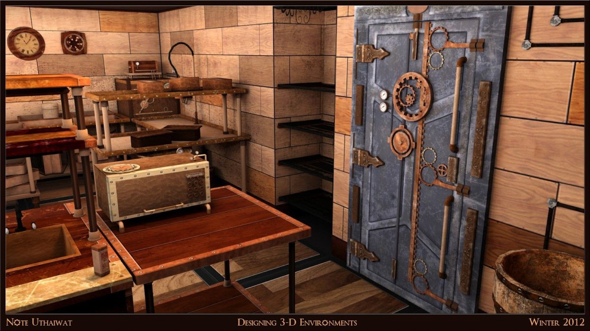 Дверь стимпанк