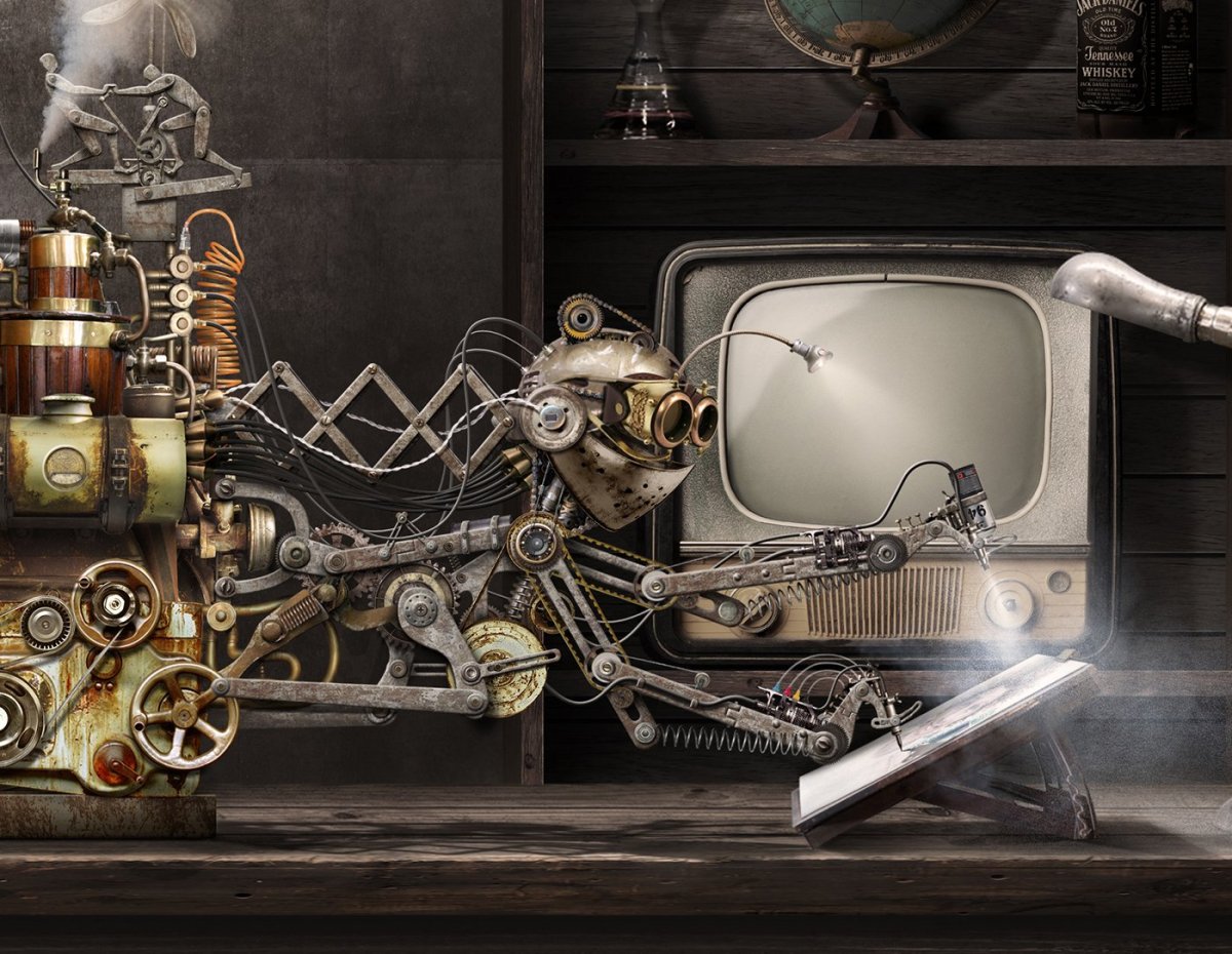 Забор в стиле стимпанк