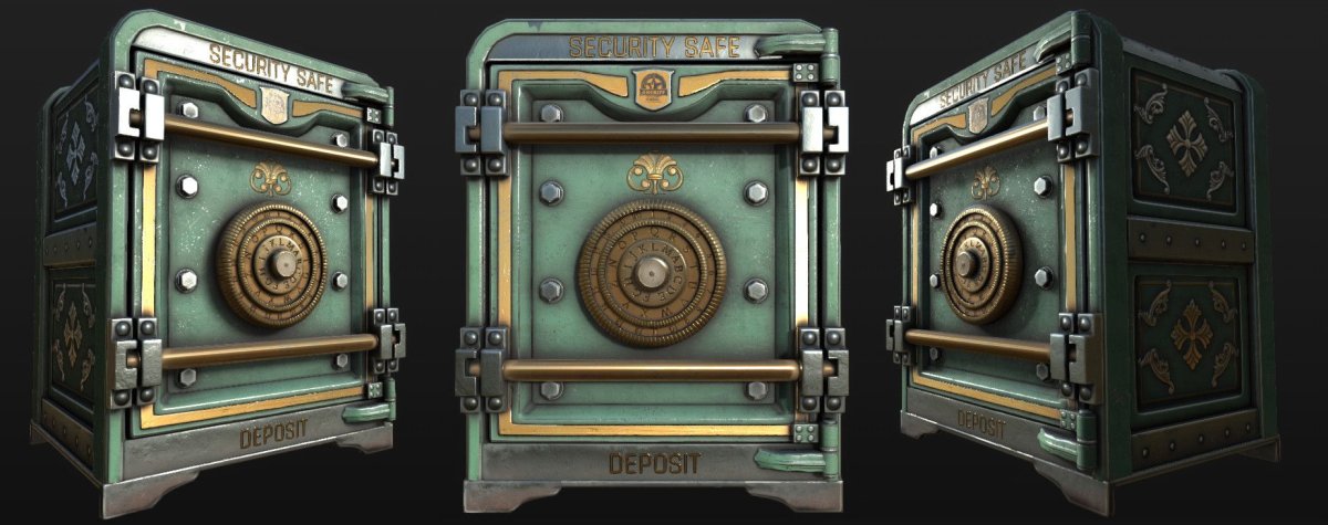 Сейф 3д модель