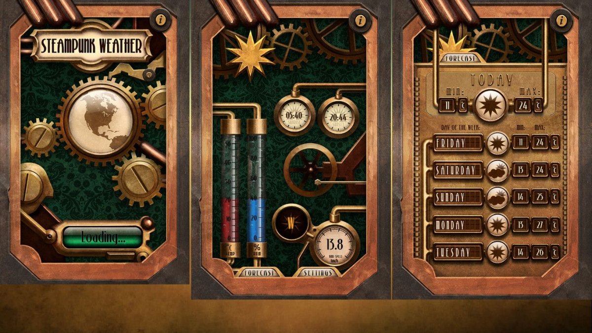 Стимпанк Интерфейс