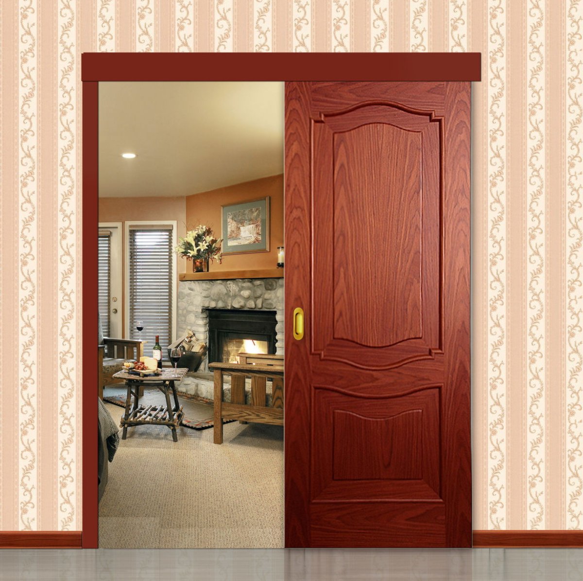 Раздвижная дверь на кухню