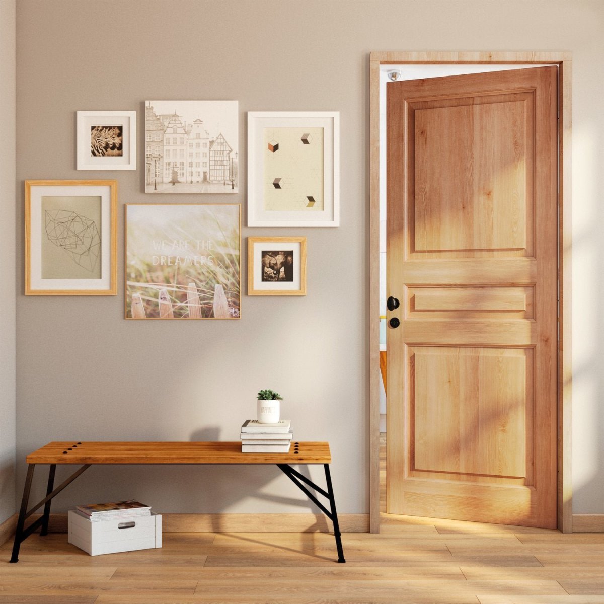 Фермерские двери в современном интерьере